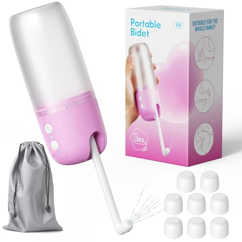 Bidé Portátil, 3 Modos de Presión, Pulverizador Eléctrico Para Inodoro, Mini Bidé de Viaje Personal de Mano Recargable Para Limpieza de Higiene Personal, Lavado De Bebé, Cuidado Posparto Relajante