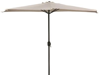 MA MAISON Ombrellone Mezzaluna 300x150x250h cm, da Muro e Parete Palo Ø38 mm - Salvaspazio Terrazzo, Balcone, Manovella, Semicerchio, Protezione UV, Parasole, Ombra- Idrorepellente