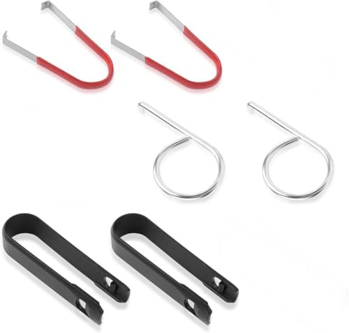 Vayfoni 6PCS Wheel Cap Removal Tool Set - Locking Wheel Nut Removal Tool - Alloy & Plastic Hook & Tweezer for Lug Nut Cap Removal - Universal Car Wheel Tool (Black)