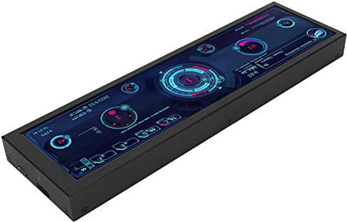 Jectse 8.8in Computer Temp Monitor, IPS USB Mini Screen PC CPU RAM Data Monitor, PC Temperature Display, Sensor Panel for Computer Case Sub Screen for RPi for Linux for