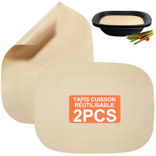 Carta da Forno Riutilizzabile per Varoma - 2 pezzi Tappetino da Forno Permanente per Bimby TM7 Varoma, Antiaderente, Resistente al Calore 250°C, Lavabile in Lavastoviglie, Accessori per TM7
