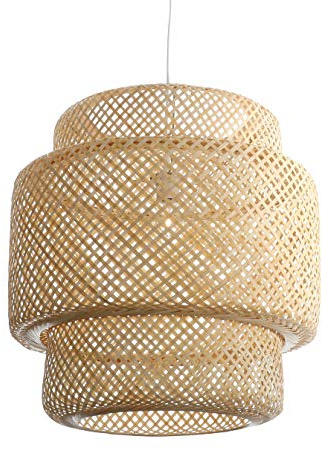 LUSSIOL Apparecchio a sospensione Halong diam. 52, bambù naturale, 60W