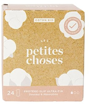 Les Petites Choses – Proteggi slip ultra sottile in cotone biologico, confezione da 24
