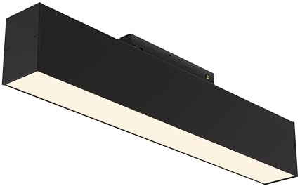 Maytoni BASIS Track Lighting LED Strahler für Magnetschienensysteme, Schwarz, aus Aluminum, 30 cm lang, 3000K, 800lm, 12W