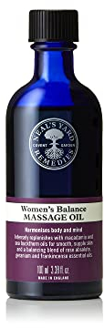 Neal's Yard Remedies | Women's Balance Massage Oil | Relaxing Body Gifts for Women - Essential Oil & Blend of Rose Oil | 100ml