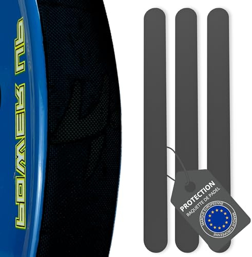 Pack Protectores Negro para Pala de Pádel Rugoso - Cinta Protectora para Pala de Pádel Multigranulada – Protector para Pala de Pádel de Silicona Negra. Color Negro