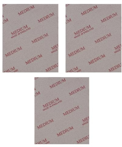 Hergestellt mit Soft Pads, 3 Stück, Schleifschwamm, Schleifpad, Schleifen und Polieren, Nass- oder Trockenschliff, Schaumstoff-Pads, waschbar und wiederverwendbar (Medium)