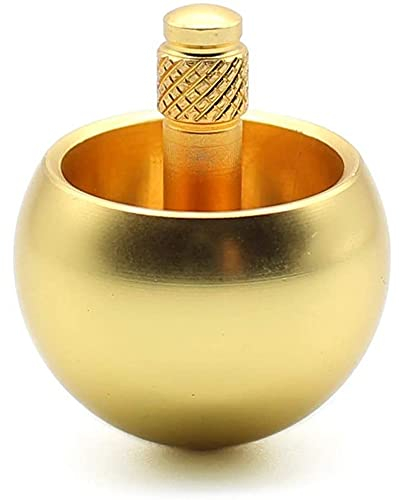 ZAYRAY Tippe Top Metall Oben Umdrehen Edelstahl Kreisel Erstaunliches Spielzeug Geschenk, Golden