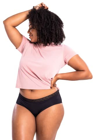 SELENACARE Perioden Unterwäsche Hipster (Starke Tage) - Menstruationsunterwäsche für Damen, waschbare & antibakterielle Panty, 100% vegan, 35ml Aufnahme