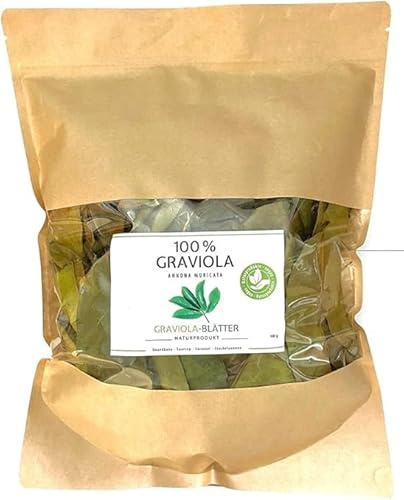 GRAVIOLA GUANÁBANA 100 g - Nueva cosecha - Naturaleza - Sin pesticidas - Directamente del fabricante Graviola.de