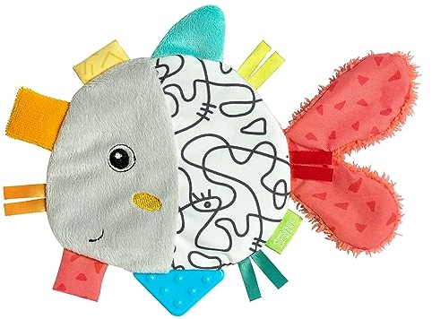 Fehn Poisson bruissante - Doudou d’Activités pour Saisir et Jouer - Jouets de motricité & Jouets bruissants pour bébés et Jeunes Enfants dès 0+ Mois