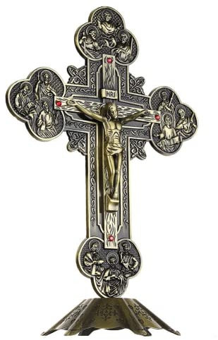 Ericetion Wandkreuzkruzifix Messing Jesus Christus Altar Kreuz Jesus Am Kreuz 21 cm