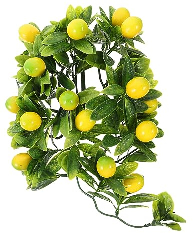 MAGICLULU Enredadera de Fruta Colgante Artificial Verde de Plástico para Adorno Realista de Pared en Hogar y Escaparates