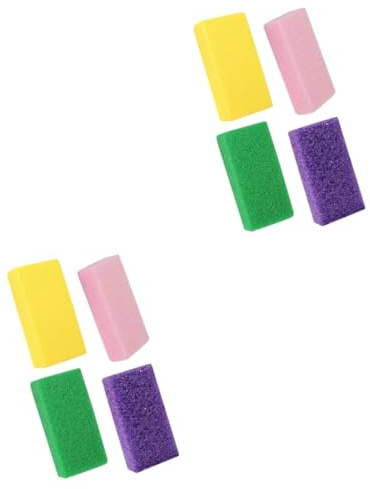minkissy 8stücke Teiliges Fußfeilen Pediküre-werkzeug Entfernung Abgestorbener Hochwertige Pu-materialien Sanfte Fußpflege Für Strahlende Füße Leuchtenden Farben