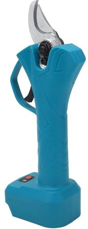 Tijeras de Podar Eléctricas con Pértiga Extensible, Hoja de Acero Al Carbono SK5, Motor sin Escobillas de 600 W, Interruptor de Seguridad, 2 Baterías de Litio de 21 V para