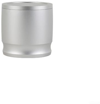 Dosing Cup, Dosing Rings Press with Lid 58mm Aluminum Alloy Coffee Filter Holder Dosing Cup for 58mm Coffee Tamper, Professional Equipment for Coffee Making(Silver)