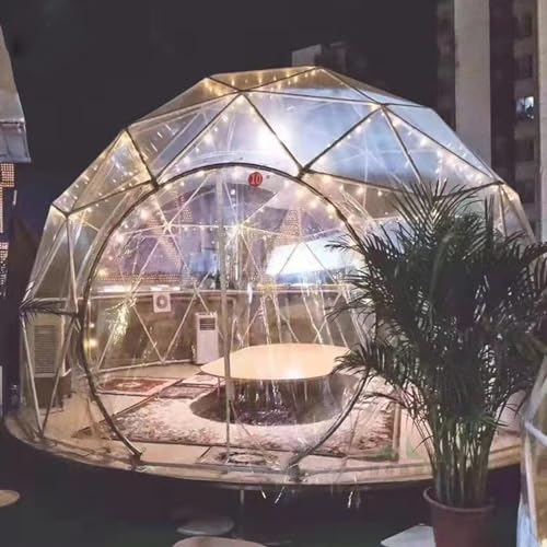 FANYING Transparentes Zelt, klares Blasenzelt für den Außenbereich, Campingzelt, Kuppelhaus mit Blasen, 12 x 12 x 7,2 Fuß, klares, vielseitiges Zelt für Sport, Camping, Garten