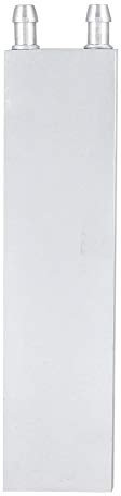 Beufee Aluminium Wasser Kühlung Block, Flüssiges Kaltwasser Platte Kühlkörper Wasser Gekühlter Tauscher Kopf Halbleiter Kältetechnik Blatt(40x120mm)