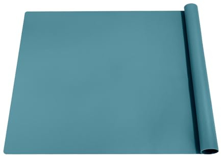 Silikonmatte Groß 70x50 cm, Silikonmatte für Epoxidharz (Modilangrün) | Bastelunterlage, Silikon Bastelmatte, Malunterlage für Kinder, Mehrzweck Antihafte Rutschfeste Silikon Unterlage, Platzset