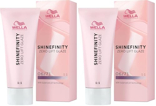 Wella Professional Shinefinity 06/71 60ml shade Frosted Chestnut (Packung mit 2)