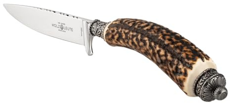 Holz-Leute Hochwertiges Trachtenmesser mit Schnupftabakdose – Perfekt für Trachten und Sammler, inkl. Hirschhorngriff