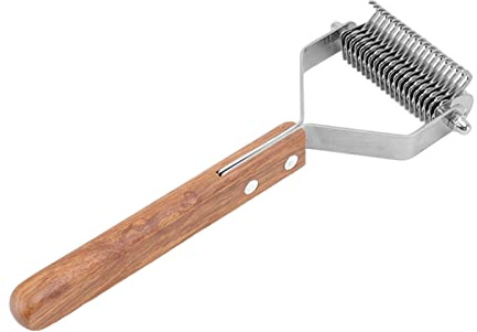 Brrnoo Cepillo para Quitar el Pelo del Cobertizo, Peine para Quitar el Pelo, Rastrillo para Perros, Peine para Quitar el Pelaje y Herramienta para Quitar el Pelaje, Rastrillo de Doble