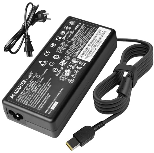 135W 20V 6.75A Netzteil Laptop Ladekabel für Lenovo-ADL135NDC3A ADL135NLC3A ADL135NCC3A, AC Ladegerät Adapter Ideapad Gaming 3 Y50-70 Y50-80 Y70-70 Y700 ThinkPad T440P T450P Legion Y7000 Y520