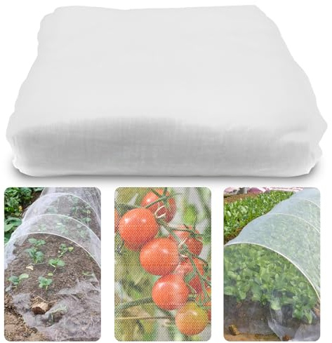 3x6M Garden Insect Netting, Fine Mesh Garden Mosquito Bug Net for Vegetables, Flowers, Fruits, Plants (3x6M)