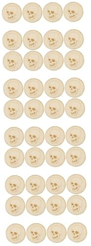 Cabilock 5 Juegos Posavasos Calavera Portavasos para Coches Auto Bebidas Posavasos Bloquear Home Decor Decoração Casa Estera De La Taza del Festival De Escritorio Madera 8 Uds * 5