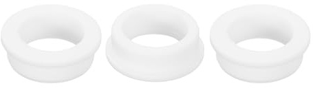 QUARKZMAN 3 Pezzi Occhielli in Gomma 45mm Foro di Perforazione, Passacavi Guarnizione 35mm ID Gommini Passacavo Scrivania Bianco Siliconica per Tappo Organizzare Filo Cablaggio Casa Auto