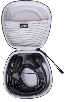 L LTGEM Hard Headphone Case for Logitech H390, H340, H110, H111, H151, Zone 300 / Jabra Evolve 20 / JLab Go Work Headset Carrying Storage Bag