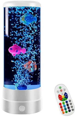 Yokqexz Lámpara LED De Burbujas con Ciclo De Color Automático - Luz De Noche USB con Control Táctil For Decoración De Dormitorio, Iluminación Ambiental Relajante con Ondas(White)