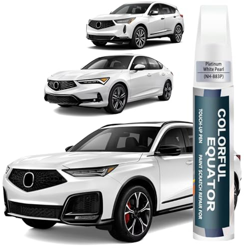 Platinum White Pearl(NH-883P) Touch Up Paint Compatible with Acura, Car Paint Pen Scratch Repair Two-In-One Touch Up Paint, Premium Car Scratch Remover for Deep Scratches