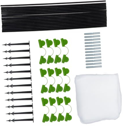 Gadpiparty Filet de Jardin Anti-Insectes et Oiseaux avec Arceaux Protection pour Plantes Fruits et Légumes Maille Fine Résistant