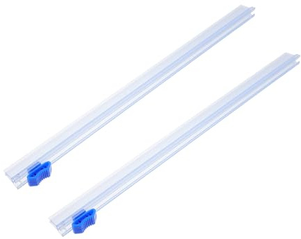 Hemobllo Taglierina per Pellicola Trasparente 2 Pezzi, Coltelli da Taglio in Plastica Resistente, Striscia di Taglio per Imballaggi Alimentari, per Cucina Domestica e Ristoranti