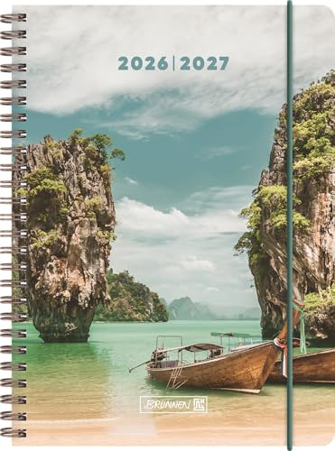 Schülerkalender 2026/2027 Tropical | A5, Kunststoff: 2 Seiten = 1 Woche ; Kalendarium: 18 Monate Juli 2026 bis Dezember 2027