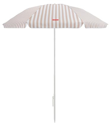 Flamingueo Sombrilla Playa Grande 200x225cm - Parasol con Protección Solar UPF 50+ para Playa, Jardín y Piscina - Orientación y Altura Regulable - Poliéster Waterproof