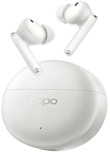 OPPO Enco X3s Auricolari Wireless, Suono Dynaudio, 55dB ANC, AI Translation, LHDC 5.0 Hi-Res Audio, 45 h Batteria, Bluetooth 5.4, Bianco