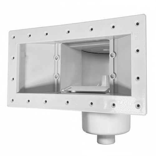 predolo Pool Skimmer aus Kunststoffmaterial Einbauskimmer korrosionsbeständig Skimmer mit Filterkorb für Schwimmbäder, A9002bx