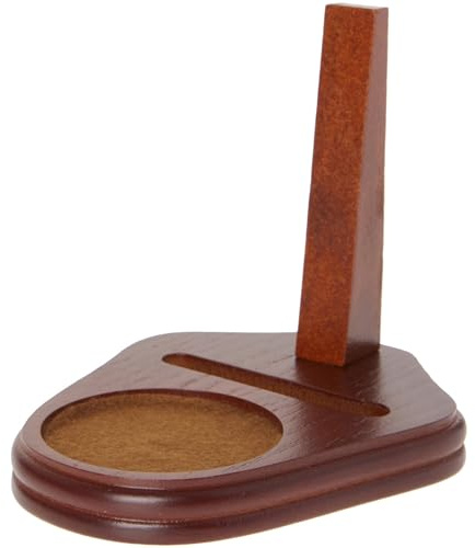 Bard's Walnut MDF Cup and Saucer Stand, 4.25 H x 4 W x 5 D