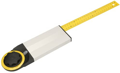 KOTARBAU® Winkelmesser 500 mm Einsteilbar mit Skala 0°–90° für präzise Messungen
