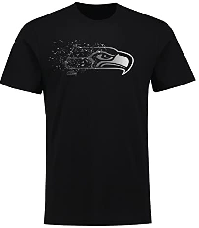 Fanatics NFL Shatter Seattle Seahawks - Camiseta, color negro y plateado, Negro , S