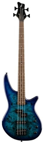 Jackson JS Series Spectra Bass JS2P, Blue Burst, Laurel Fingerboard
