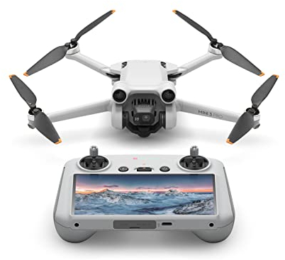 DJI Mini 3 Pro mit DJI Smart Control – Leichte und faltbare Kameradrohne mit 4K/60fps Videos, 48 MP Fotos, 34 Minuten Flugzeit, Hindernisvermeidung in 3 Richtungen