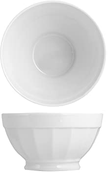 HOME Napoli Set 12 Scodelle, Porcellana, Coste, Bianco, 14cm