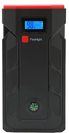 Tragbare Auto-Starthilfe, 2000A Peak 20000mAh Batterie-Starthilfe-Box 12V-Batterie-Starthilfe mit LED-lichtsicherem Autobatterie-Booster-Pack für 10L-Benzin- und 6,0L-Dieselmotoren