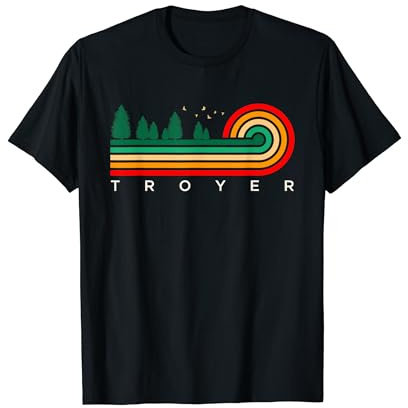 Evergreen Vintage Stripes Troyer, Maryland T-Shirt
