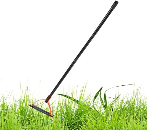 Ristyur Tagliaerba a Doppio Taglio, Tagliaerba con taglierina seghettata,Frusta per a Doppio Taglio - Utensile Manuale per Tagliare l' con Manico Lungo in Acciaio, per Tagliare l', per