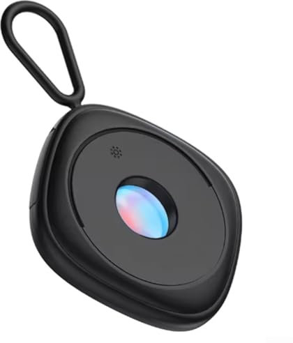 Hasaller Camera Detector Portable Camera Detector Infrared Scanner Detector Hidden-Camera Detector Anti-Spy Camera Detector with Lanyard for Hotels(Black)