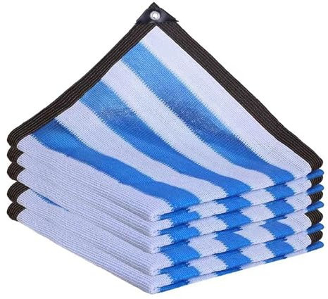Rete ombreggiante per patio e giardino, 6 x 10 m, con occhielli, telo parasole per copertura delle piante, serra, telo in rete per piante